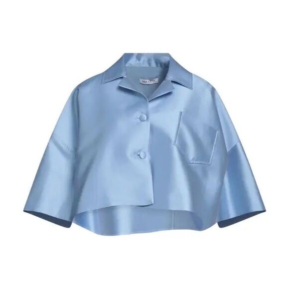 DICE KAYEK Suit Jacket Sky Polyester, Silk - Blue size Large NWT $1032 - Picture 2 of 7